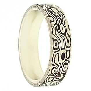 SILVER & SHAKUDO RAINDROP LINED