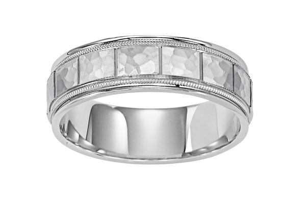 WHITE GOLD 65 MM ENGRAVED BAND