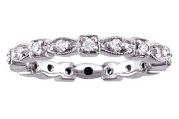 SQUARE AND MARQUISE SHAPE DIAMOND ETERNITY BAND GOLD OR PLATINUM 22MM