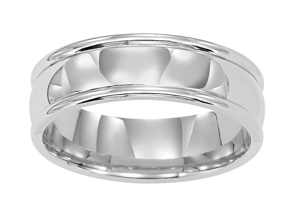 WHITE GOLD CLASSIC 6.5MM  BAND
