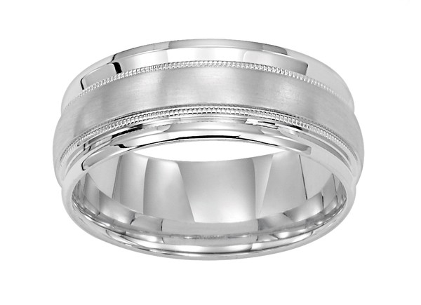 WHITE GOLD 8.0MM BAND