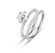 Ultra Narrow  Two Ring Set