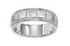 WHITE GOLD 6.5 MM ENGRAVED BAND