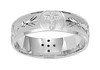 WHITE GOLD WEDDING RING WITH CROSS