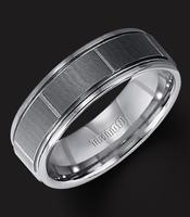 TUNGSTEN CARBIDE WITH MATTE FINISH AND GROOVES 7MM