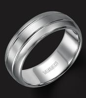 TUNGSTEN CARBIDE SATIN FINISH WITH GROOVES 8MM