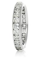 ASSCHER CUT DIAMOND ETERNITY BAND
