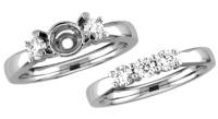 (left top) diamond engagement ring