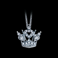 Crown Style Diamond Pendant