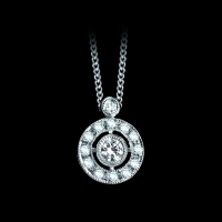 Diamond Solitaire Circular Surround