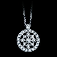 Circle Diamond Pendant