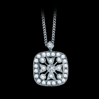 Square Diamond Pendant