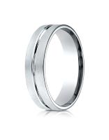 6mm Comfort-Fit Satin-Finished with High Polished Center Cut