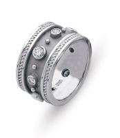 BEZEL SET DIAMONDS ETRUSCAN STYLE