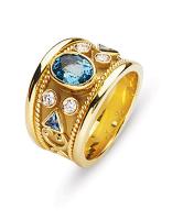AQUAMARINE BYZANTINE STYLE