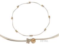 Twig necklace in sterling silver