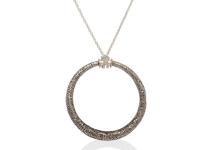 Mad crush pendant in sterling silver and 14 karat