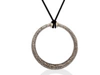 Mad crush pendant in sterling silver and 14 karat