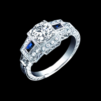 Deco Influence with Sapphire Sides