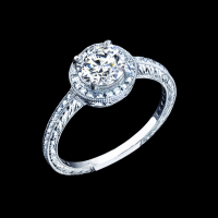 Halo with Diamonds and engraving
