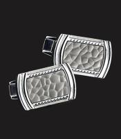 STAINLESS STEEL WITH HAMMERED GUN METAL PVD TITANIUM INLAY