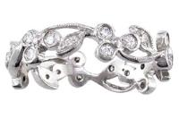 Platinum diamond band