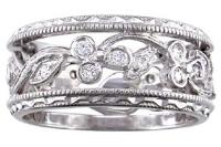 Platinum diamond band