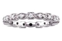 SQUARE AND MARQUISE SHAPE DIAMOND ETERNITY BAND GOLD OR PLATINUM 22MM