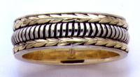 14kt two tone gold wedding band 14kt two tone gold wedding band