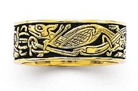 Carved Celtic Folklore Band
