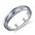 WEDDING RING SATIN FINISH COMFORT FIT WITH GROOVE 5MM
