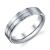 FLAT WEDDING RING SATIN FINISH WITH BRIGHT EDGES AND CENTER GROOVE 5.5MM