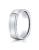White Gold 7mm Comfort-Fit High Polished Four-Sided Carved Design Band