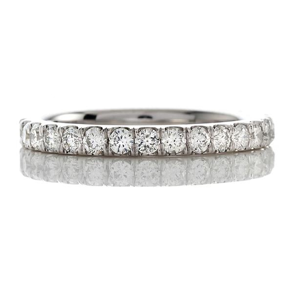 MICRO PAVE HAND MADE ETERNITY BAND GOLD OR PLATINUM 100 CARAT