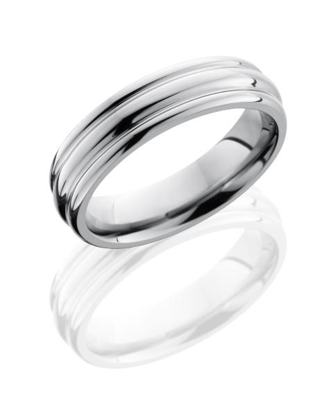 Titanium 6mm Domed Band with Rounded Edges
