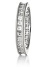 CHANNEL SET CARRE CUT ETERNITY BAND WITH MILLGRAIN IN GOLD OR PLATINUM