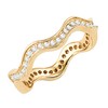 WAVY DIAMOND ETERNITY BAND IN GOLD OR PLATINUM