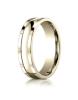 Yellow Gold 6mm Comfort-Fit High Polished Squared Edge Carved Design Band