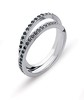 BLACK DIAMOND ETERNITY BANDS SET IN GOLD OR PLATINUM - SOLD INDIVIDUALLY
