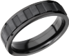 Zirconium 6mm flat band with spinning center