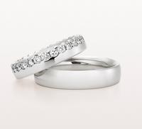 Bauer Wedding Rings Weddingrings Diamond Eternity Wedding Ring Bright Finish 4 5mm On Top