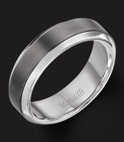 TITANIUM WITH SILVER INLAY WITH SATIN FINISH 7MM