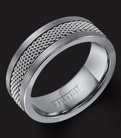 TUNGSTEN CARBIDE WITH STEEL MESH INLAY 8MM