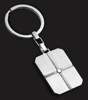 STAINLESS STEEL AND DIAMOND KEY CHAIN